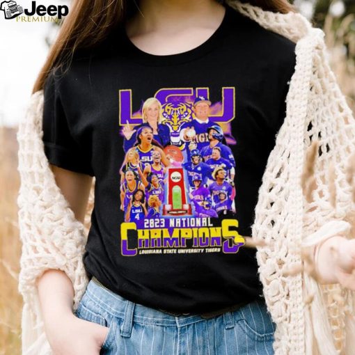 Official 2023 National Champions Louisiana State University Tigers Shirt