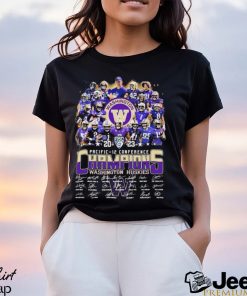 Official 2023 Pacific 12 Conference Champions Washington Huskies Football Team Shirt