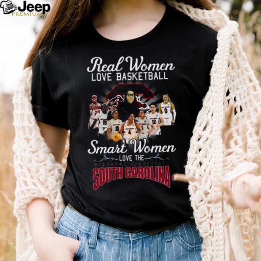 Official 2023 Real Women Love Basketball Smart Women Love The South Carolina Gamecocks Women’s Basketball Shirt