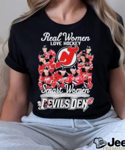 Official 2023 Real Women Love Hockey Smart Women Love The Devils Den Shirt