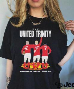 Official 2023 The United Trinity Bobby Charlton Denis Law George Best T Shirt