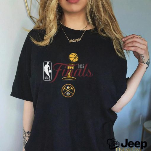 Official 2023 nuggets NBA finals script trophy shirt