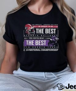 Official 2023 peach bowl uga Bulldogs vs tcu cfp national championship bound Shirt