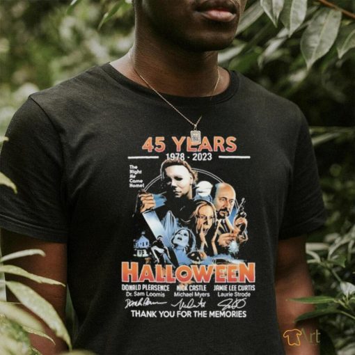 Official 45 Years 1978 – 2023 Halloween Thank You For The Memories Shirt