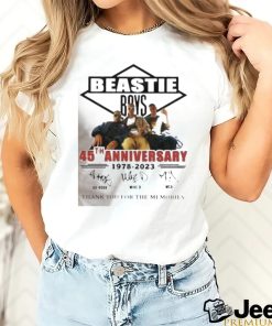 Official 45th anniversary 1978 2023 beastie boys thank you for the memories shirt