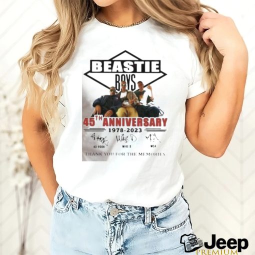 Official 45th anniversary 1978 2023 beastie boys thank you for the memories shirt