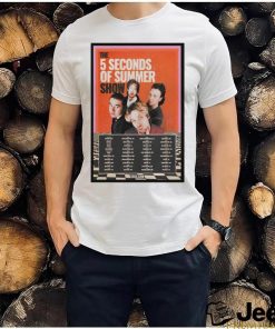 Official 5 Seconds Of Summer World Tour 2023 Poster Shirt