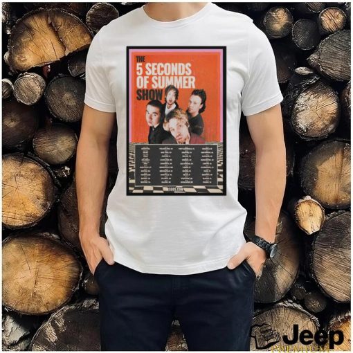 Official 5 Seconds Of Summer World Tour 2023 Poster Shirt