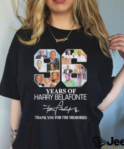 Official 96 Years Of Harry Belafonte Thank You For The Memories Shirt