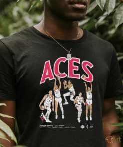 Official Aces team lvaces playa society starting five T shirt