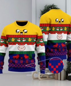 Official Adventure Time Finn and Jake Ugly Christmas 3D Sweater For Men And Women