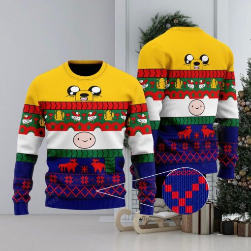 Official Adventure Time Finn and Jake Ugly Christmas 3D Sweater For Men And Women