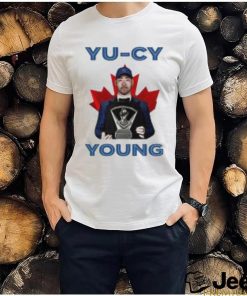 Official Alek Manoah Wearing Yu Cy Young Shirt