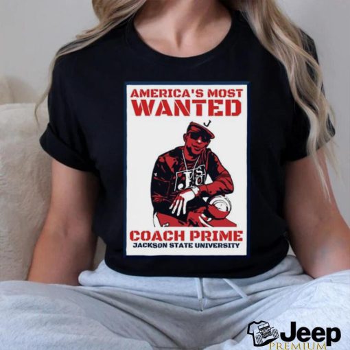 Official America’s Most Wanted Coach Prime Jackson State University Shirt