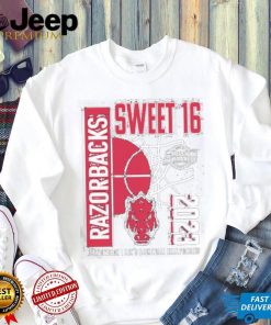 Official Arkansas Razorbacks 2023 NCAA Men’s Basketball Tournament March Madness Sweet 16 T Shirt