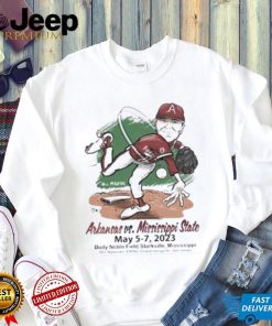 Official Arkansas Vs Mississippi State May 5 7 2023 Dudy Noble Field Starkville Shirt