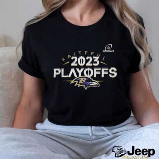 Official Baltimore Ravens 2023 NFL Playoffs Faithful Shirt