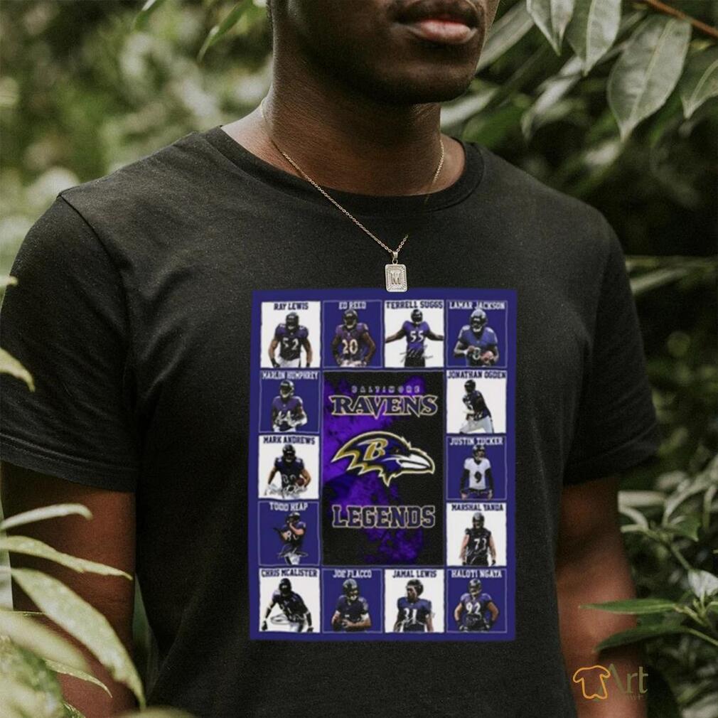 Official Baltimore Ravens Legends Signatures 2023 Shirt - Limotees