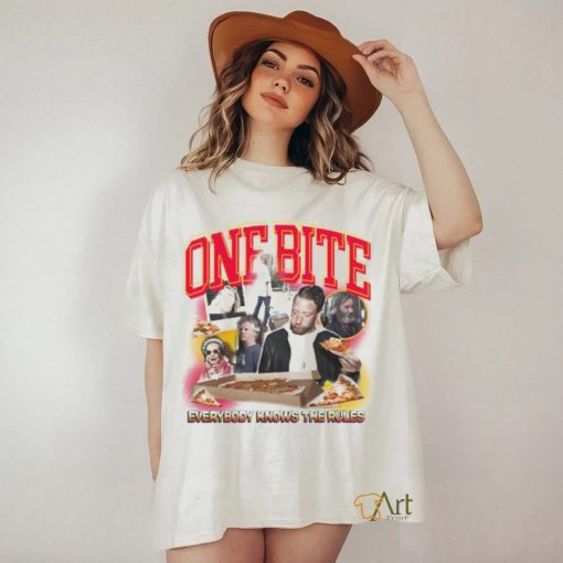 Official Barstool Sports Store Dave Portnoy One Bite Everyone Knows The Rules Shirt