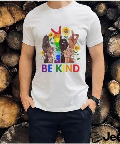 Official Be Kind Sign Language Hand Talking LGBTQ+ Gay Les Pride ASL Shirt