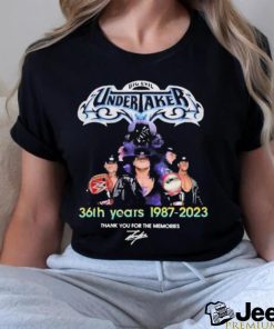 Official Big evil Undertaker 36th years 1987 2023 thank you for the memories signature shirt