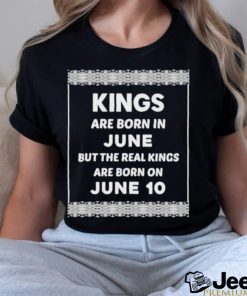 Official Birthday King White June 10 10Th shirt