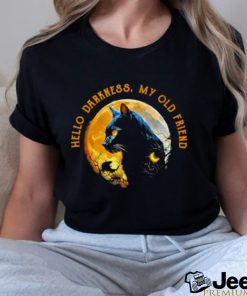 Official Black Cat Hello Darkness My Old Friend Shirt