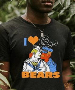 Official Boss Dog Art I Love Chicago Bears Shirt