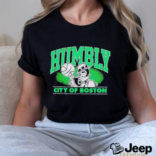 Official Boston Celtics Humbly City Of Boston T Shirt