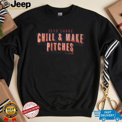 Official Breakingt Merch Alex Lange Chill And Make Pitches Shirt