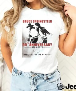 Official Bruce springsteen 59th anniversary 1964 2023 thank you for the memories shirt