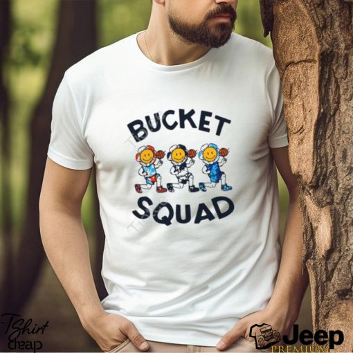 Official Bucketsquad Merch Youth Tie Dye Flower Team Bucket Squad Shirts