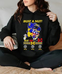 Official Bust A Nut Michigan Beat OSU 3 0 Score Shirt