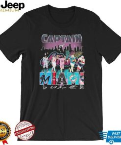 Official Captain Of Miami Sports Team Players Skyline Signatures Shirt