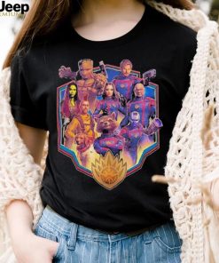 Official Character Shield Collage Guardians Of The Galaxy Volume 3 T Shirt