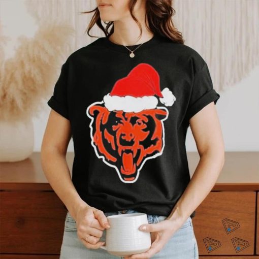 Official Chicago Bears Logo Santa Hat Christmas 2023 Shirt