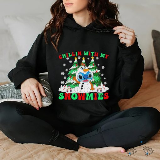 Official Chillin With My Snowman Stitch Christmas Unisex Shirt