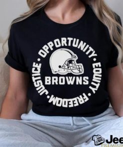 Official Cleveland Browns Opportunity Equality Freedom Justice Shirt