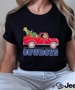 Official Dallas Cowboys Santa Grinch Driving Truck Christmas Shirt