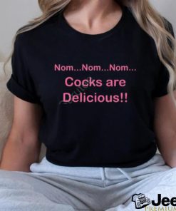 Official Dara Ó Briain Nom Nom Nom Cocks Are Delicious Tee shirt