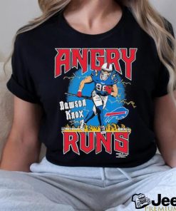 Official Dawson Knox Angry Runs Shirt