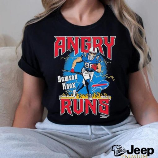 Official Dawson Knox Angry Runs Shirt