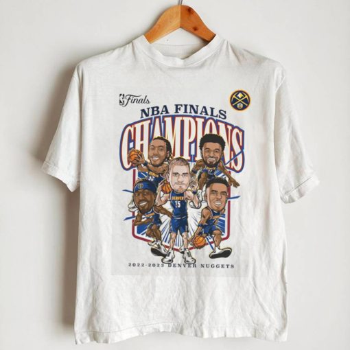 Official Denver Nuggets 2023 Nba Finals Champions Windmill Team Caricature T Shirt