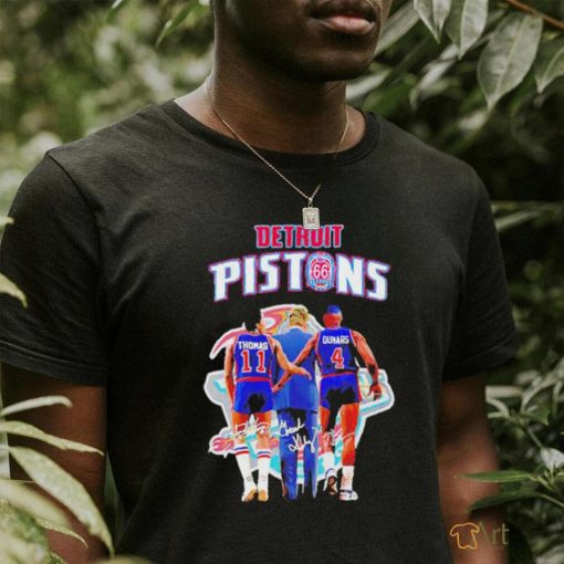 Official Detroit Pistons 66th Anniversary Thomas And Dumars Shirt