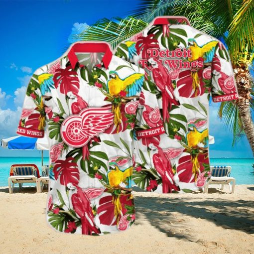 Official Detroit Red Wings Nhl Hawaiian Shirt Sunsetstime Aloha