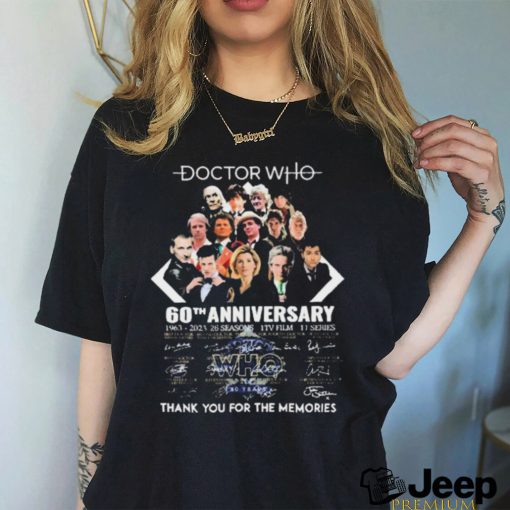 Official Doctor Who 60th Anniversary 1963 2023 Memories shirt