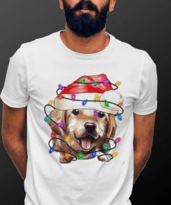 Official Dog Lover Raglan Christmas Lights T Shirt