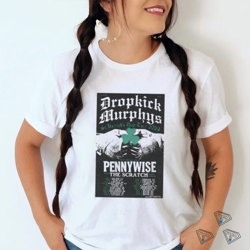 Official Dropkick Murphys 2024 St. Patrick’s Day Tour Poster shirt