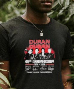 Official Duran Duran 45th Anniversary 1978 – 2023 Thank You For The Memories T Shirt