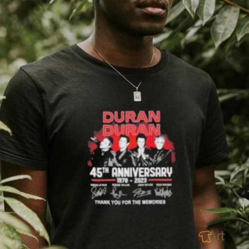 Official Duran Duran 45th Anniversary 1978 – 2023 Thank You For The Memories T Shirt